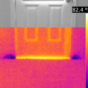 Houston Home Inspection Infrared Thermal Image Water Intrusion-4 (IR)